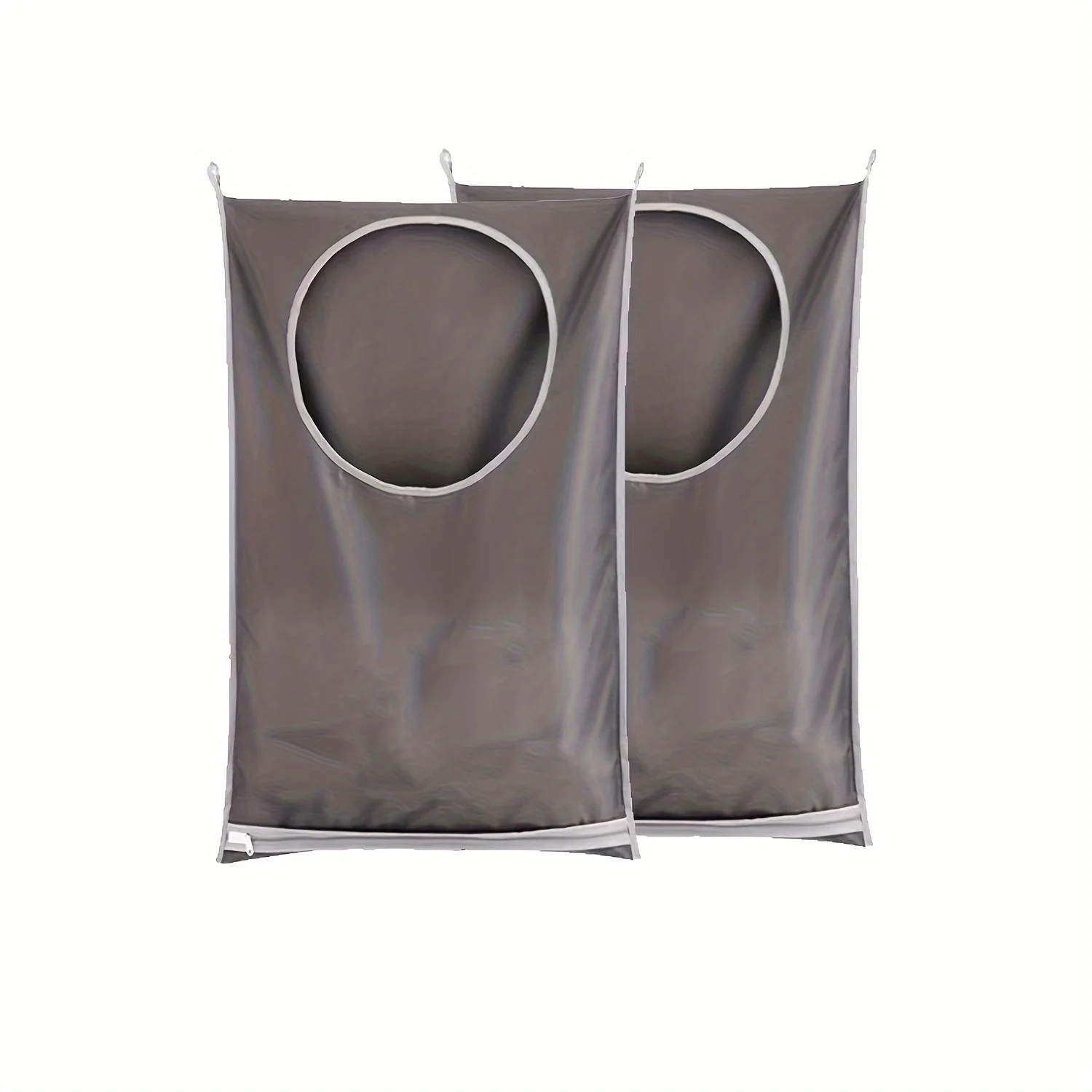 Polyester Hanging Laundry Bag With A Large Opening And 2 Hooks Space Saving Laundry Bag Suitable For Campers Trailers And RVs