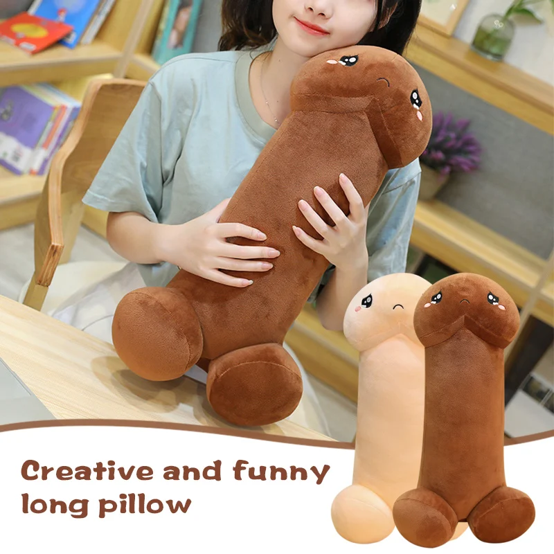 

1 pcs Creative and funny long pillow Cute Soft Plush Simulation Doll Plush Cushion Stress Reliever Spoof Toy Birthday gifts