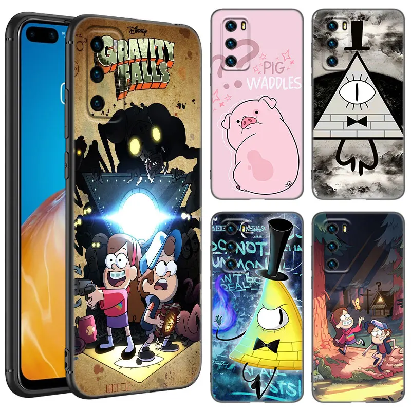 Gravity Falls Anime Phone Case For Huawei Pura 70 Ultra P20 P30 P40 Lite P60 Art P50 Pro P50E P Smart 2018 2019 2020 2021