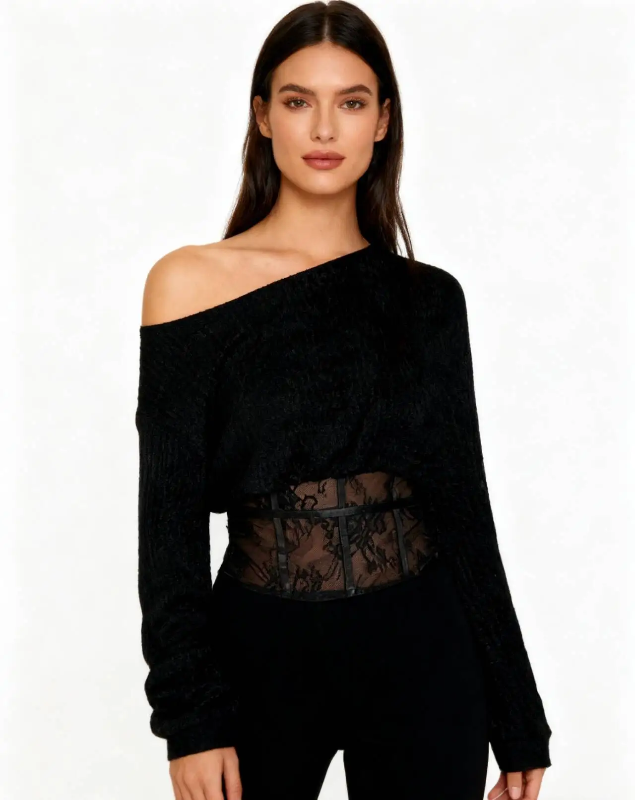 

Sweaters Jumpers Pullovers Womens Clothing Female Ladies Loose Mesh Pattern Christmas Holiday Festival Season Sweet Treat Softy