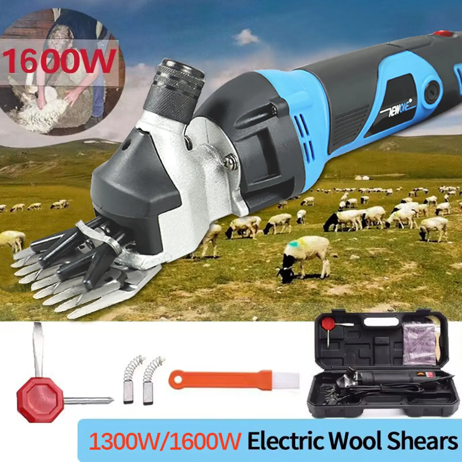 Elétrica Pet Máquina de Corte lã Tesouras Cabra e Cavalo Cabelo Tesoura Velocidade Ajustável Velocidade 1600w 1300w