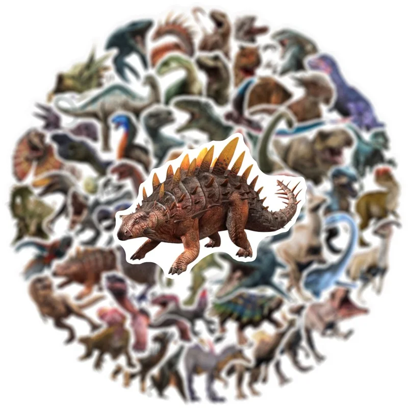 10/30/50PCS Dinosaurs Age Sticker Aesthetic PVC Children\'s Korean Stationery School Supplies Decoration Scrapbooking for Kids