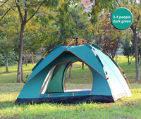 Outdoor Folding Tent Fully Automatic Quick Opening Tent 3-4 Person Self Driving Camping Tent Rain Proof Sun Proof Portable