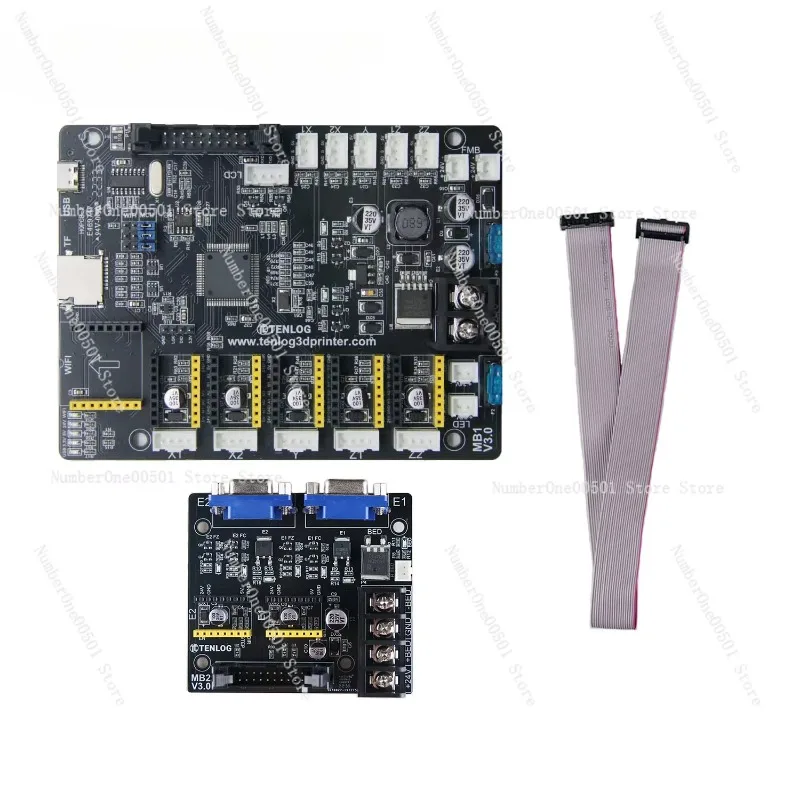 Independent dual nozzle 3d printer 32-bit silent main board, support TMC2209   external driver