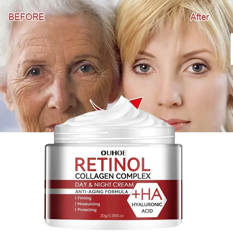 

Retinol Wrinkle Remover Face Cream Instant Firming Lifting Anti Aging Fade Fine Lines Moisturizing Whitening Repair Skin Care