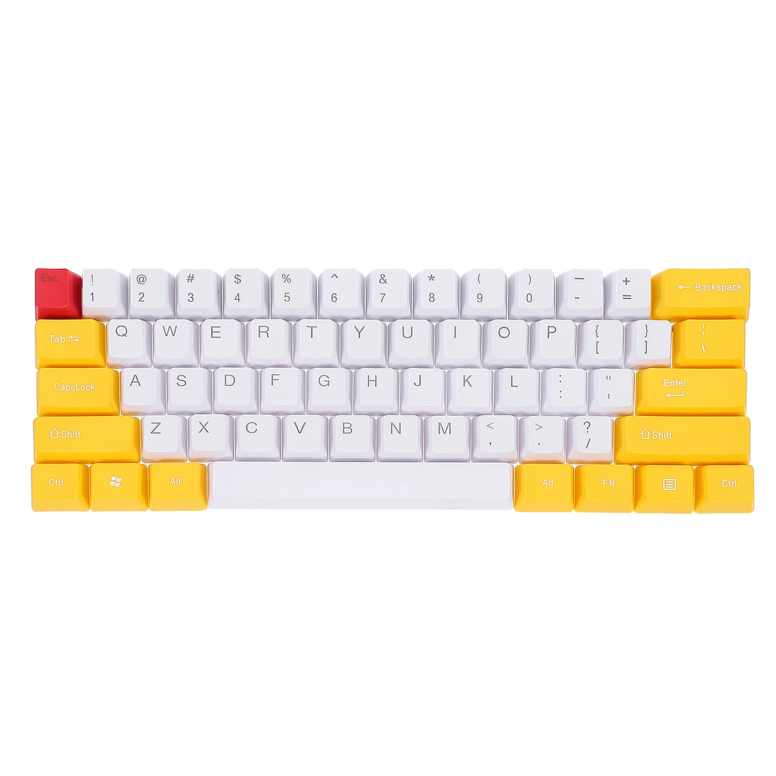 

Double Color-blocking Keycaps 60% Mechanical Keyboard Frosted Dye Sublimation Anti-fade Decorative Computer Accessories