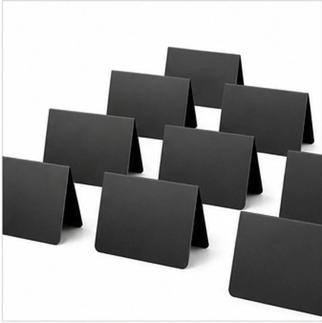 10Pcs Erasable Message Board Mini Chalkboard Sign for Food Labeling Tabletop Decor Shop Notice Chalkboard Display