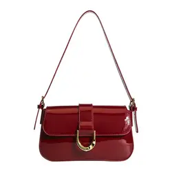 Borsa a tracolla Casual con fibbia a ferro di cavallo in pelle PU classica borsa a tracolla piccola Color suolo con chiusura a cerniera borsa con pochette da donna