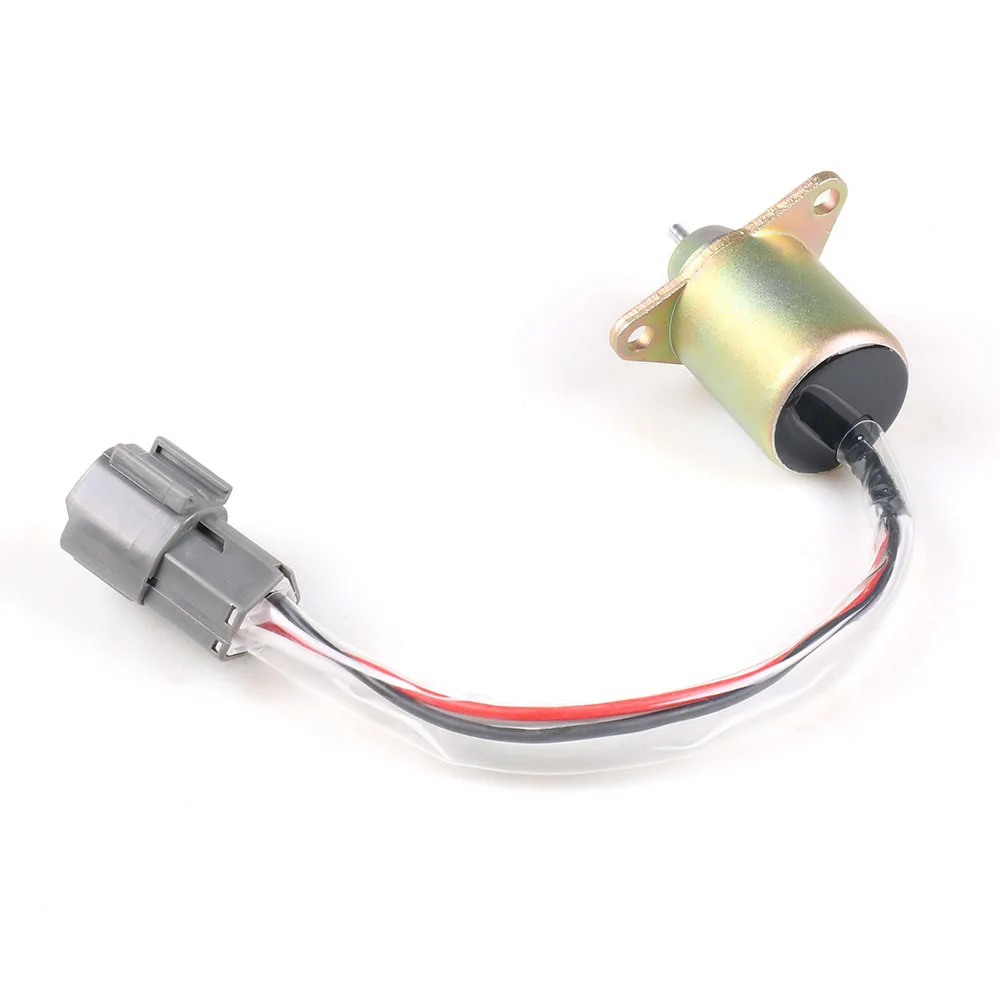 119233-77932 12V Car Fuel Shut down Solenoid Valve Metal for Hyundai Daewoo Komatsu 1503ES-12S5SUC12S Fit for Yanmar