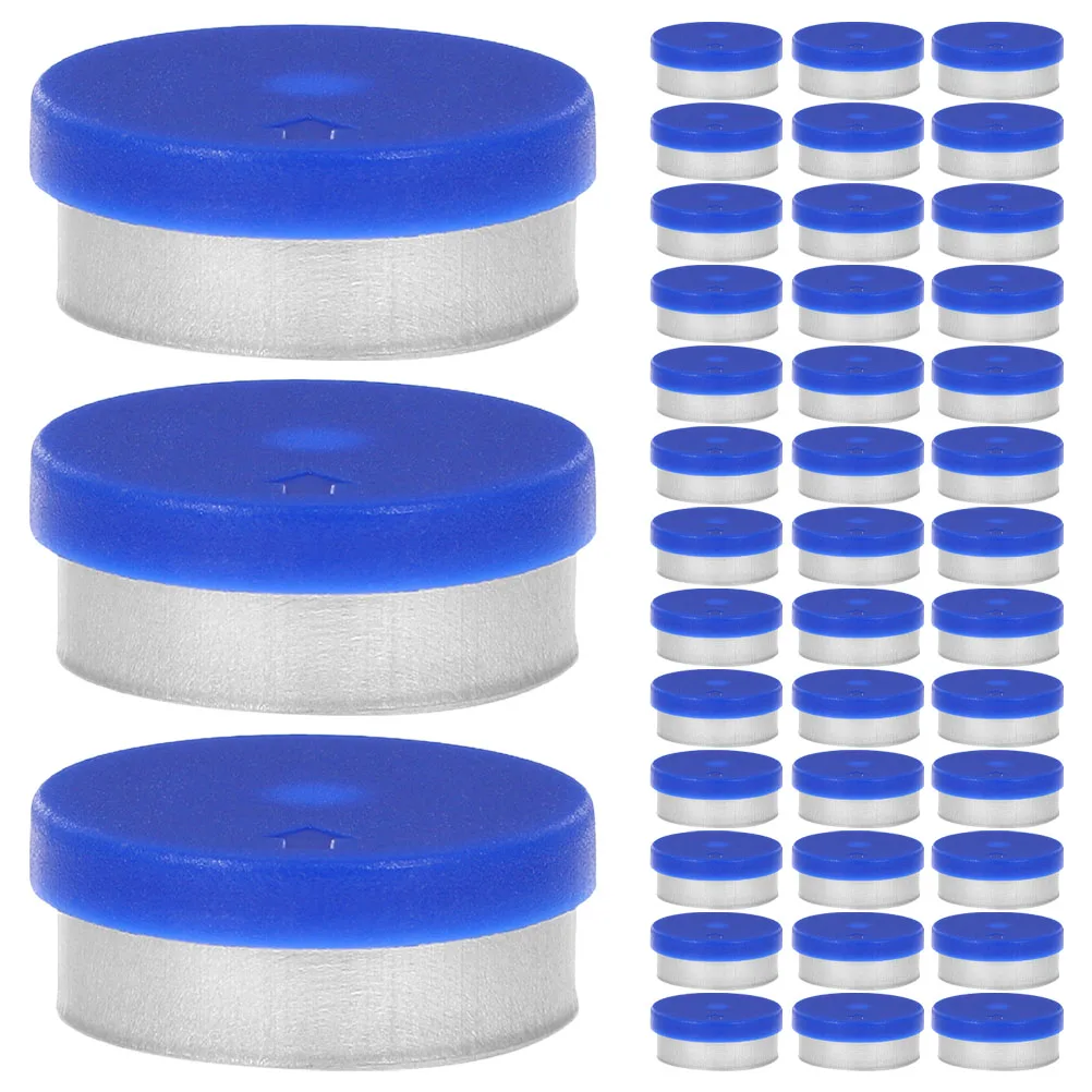 

200 Pcs Bottle Cap Control Caps for Sample Glass Vial Bottles Aluminum Material Storage Compatibility