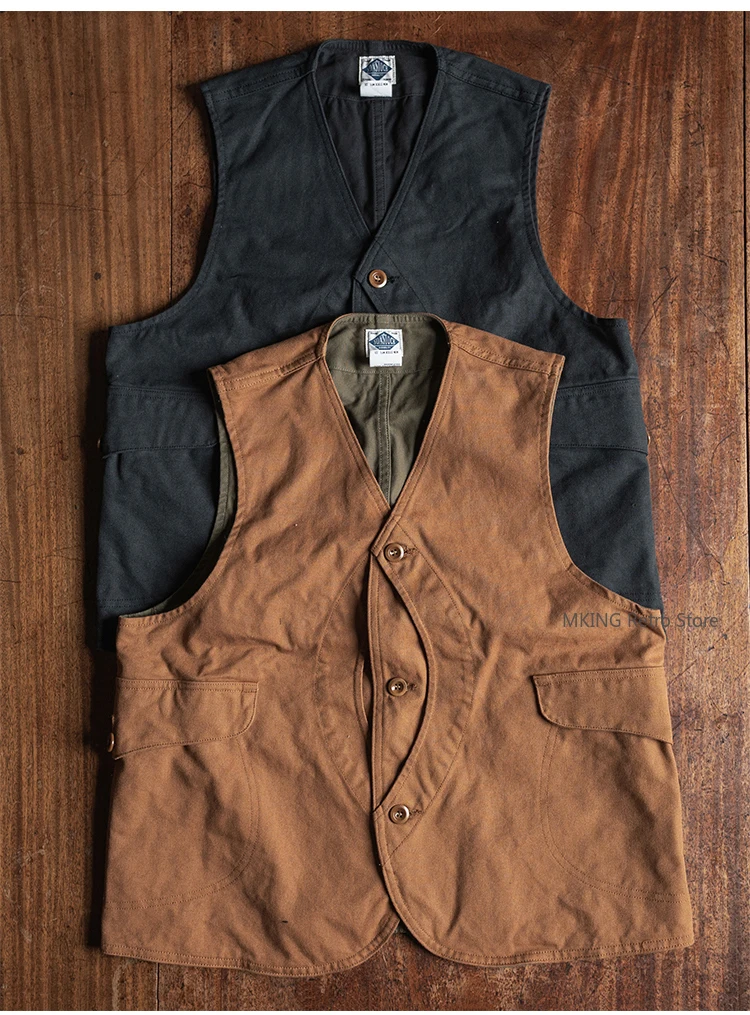 

Non Stock Canvas Game Pocket Hunting Vest Outdoor Functional Fishing Waistcoat For Men