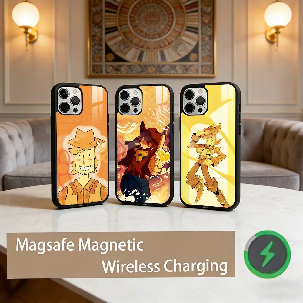 YELLOW DELTARUNE Phone Case For iPhone17,16,15,14,13,12,11 Plus,Pro Max Magnetic For Magsafe Wireless Charging