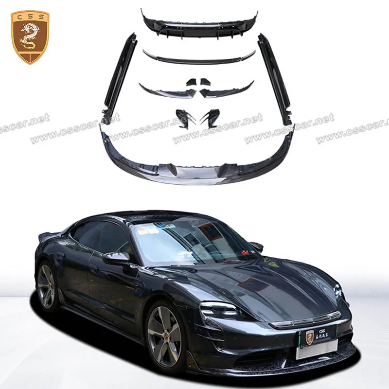 1 Set BSKT Style Modification Bodykit Car Headlight Air Vent Cover Trim Rear Truck Spolier Wing Front Bumper Diffuser Lips