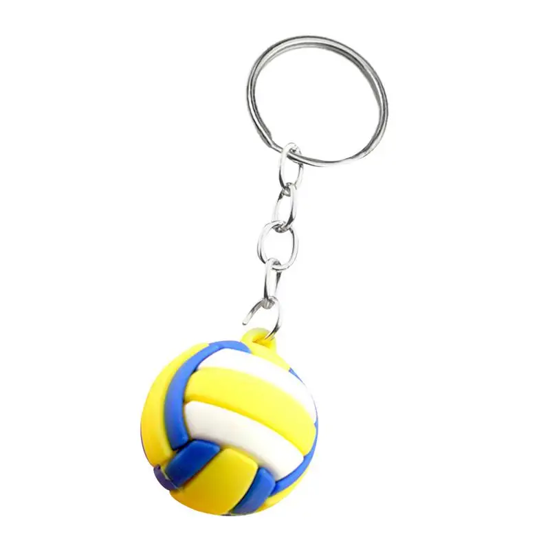 Volleyball Keychain Ornaments Business Volleyball Beach Ball Sports Players Men Women Key Chain For Athletes Handmade Jewelry