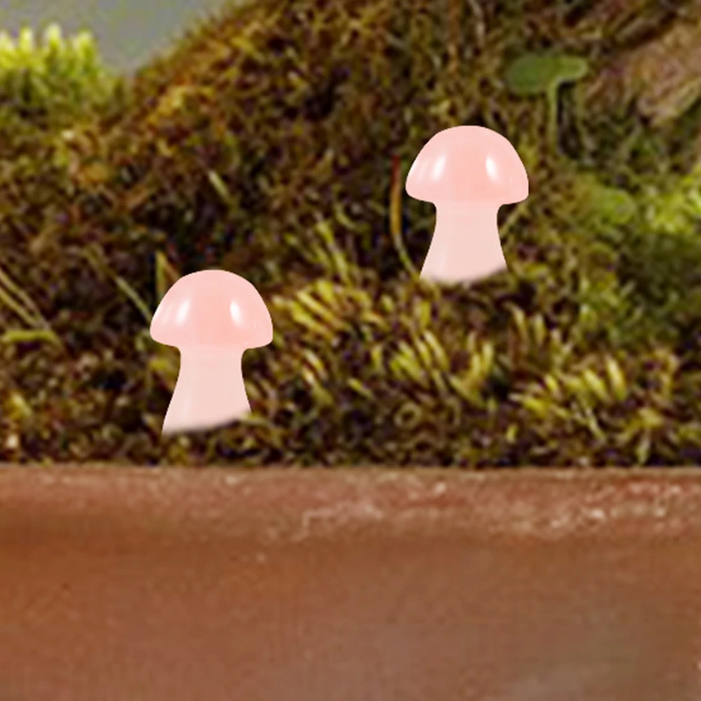 

Crystal Mushroom Ornaments Garden Mushrooms Crafts Aquarium Decorations
