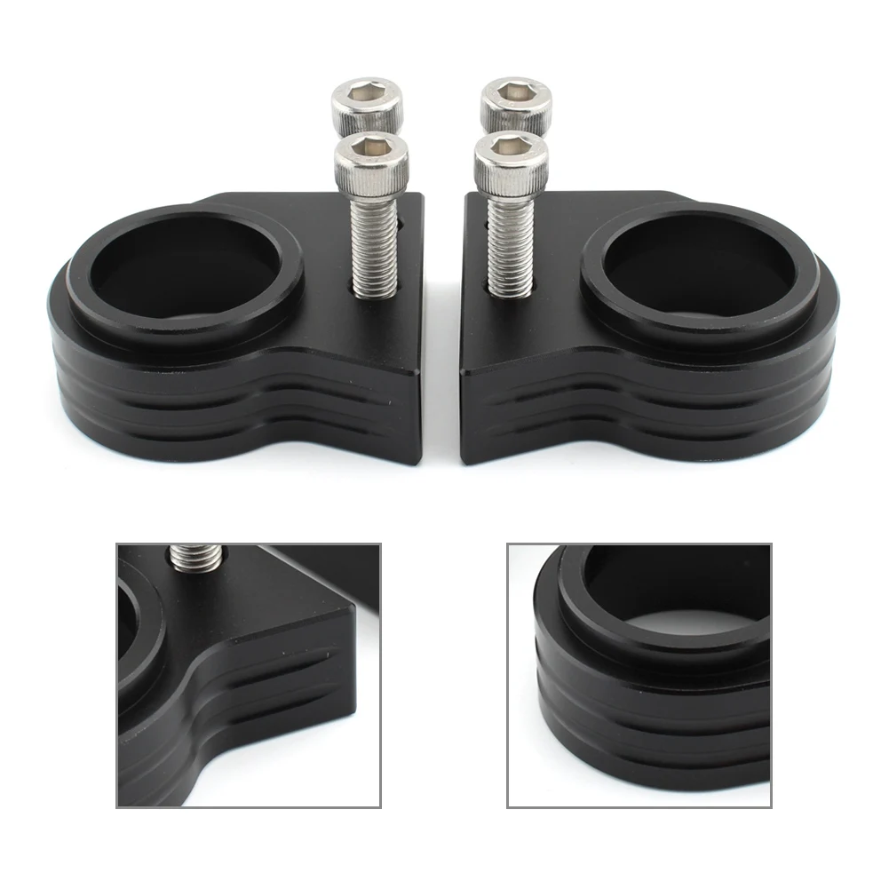 Motorcycle HandleBar Riser Handle Bar Lift Clamp Adapters For Kawasaki ZZ-R600 ZZR 600 1990-2007