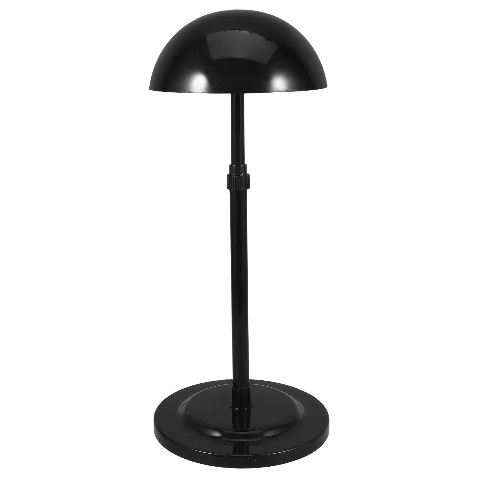 

Adjustable Black Head Model Display Stand for Hat Vendors Baseball Cap Rack Telescopic Hatform Holder Storage Solution