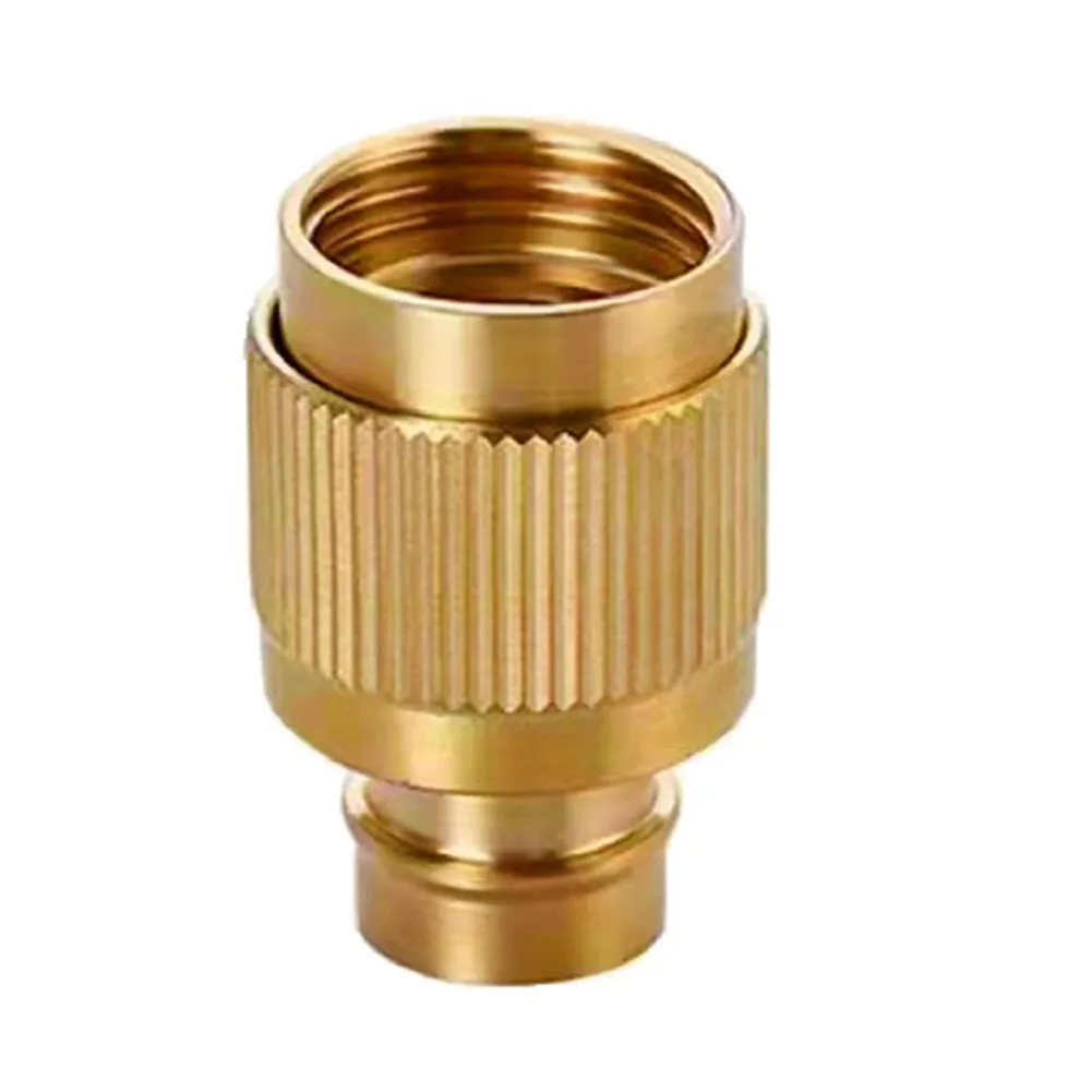 Sprayer Hose Nozzle G1 2 G3 4 Spray Nozzle Adjustable Aluminum Alloy Direct Injection Garden Gold High Pressure