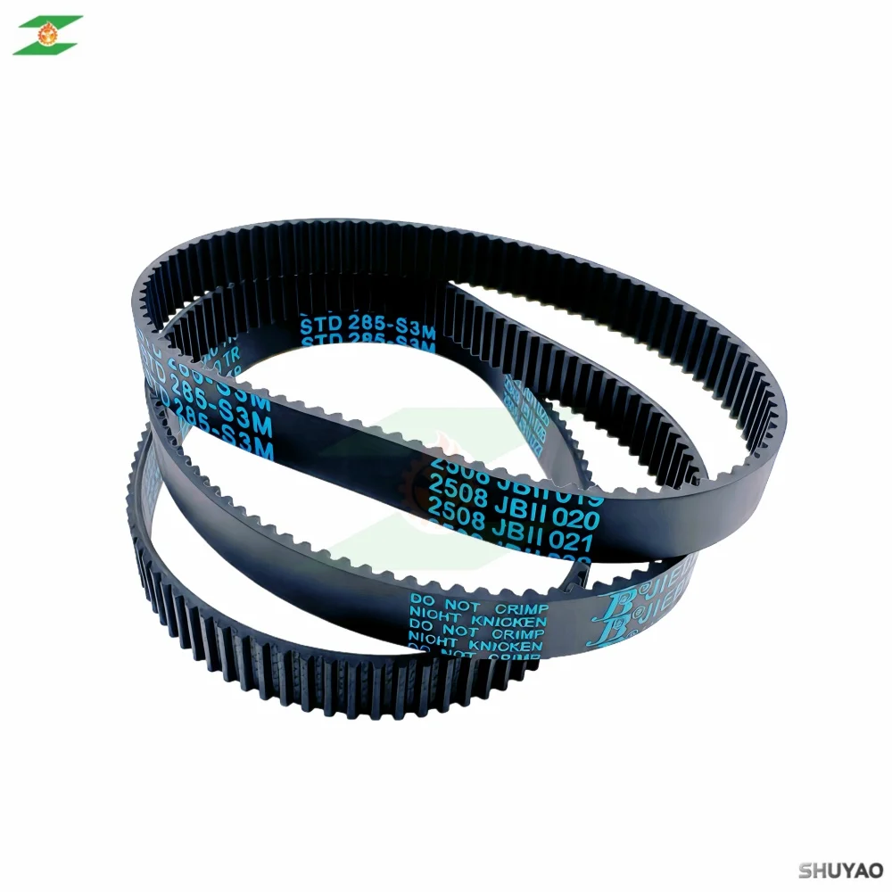 S3M Rubber Timing Belt Length 126mm-276mm Width 6/8/9/10/15mm S3M Teeth Belt 144 168 180 201 210 225 228 240 252 S3M Drive Belt