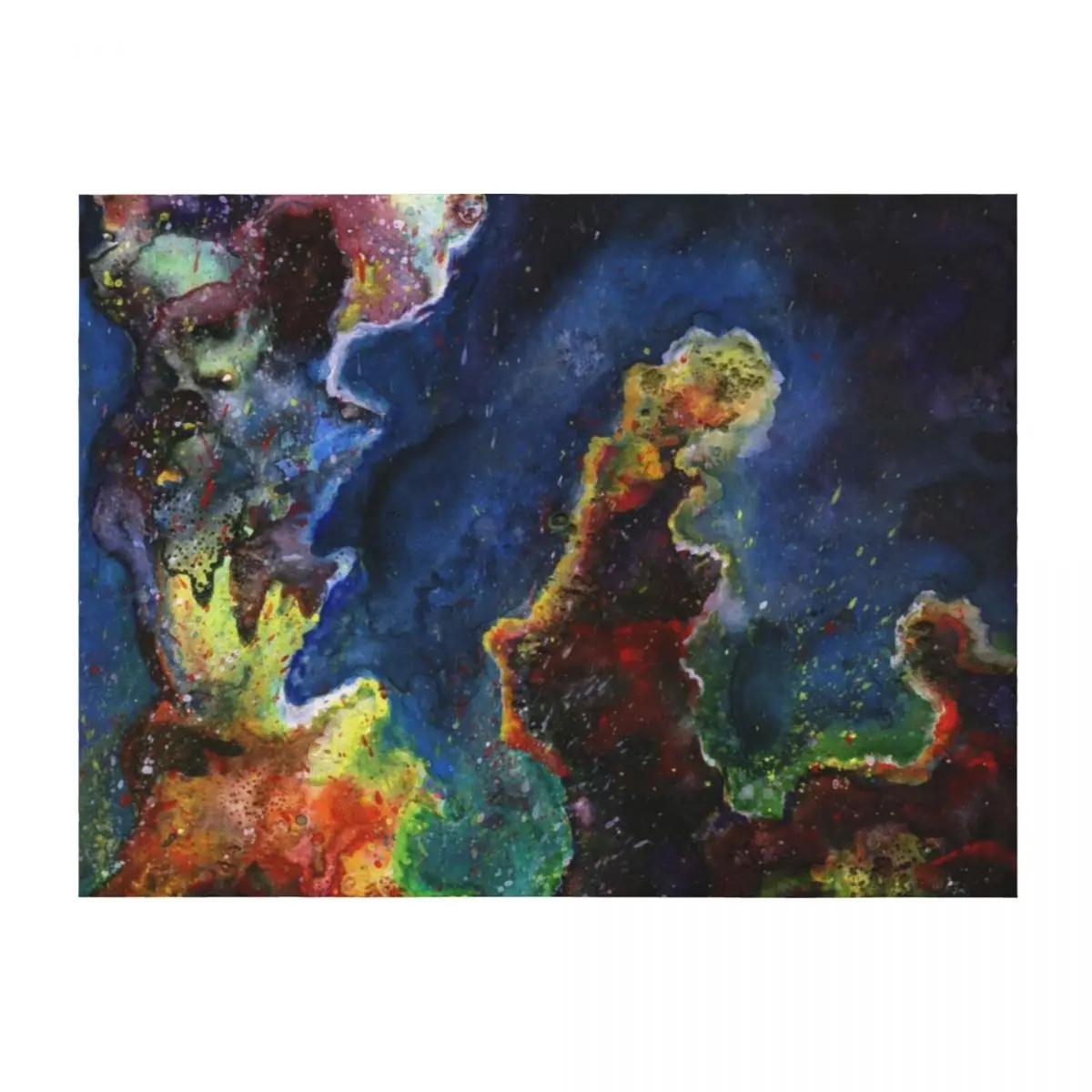 

Pillars of Creation Painting Throw Blanket Luxury St heavy to sleep Designers Cute Blankets