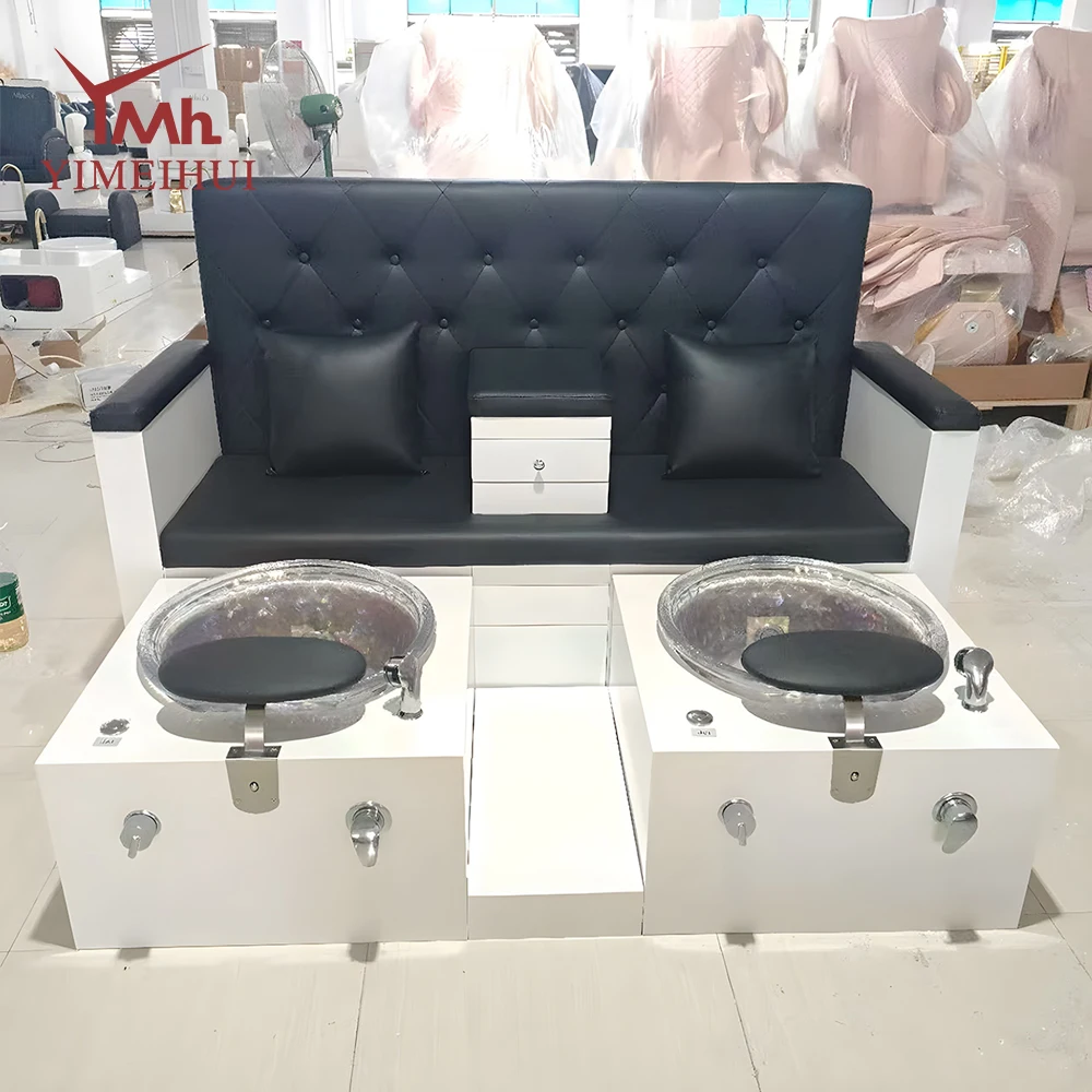 

Double seaters foot spa manicure footbath chairs luxury pedicure double chairs