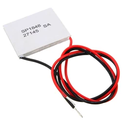 1Pc SP1848-27145 TEC 40mmx40mm Semiconductor Thermoelectric Heatsink Cooler Peltier Plate Module For Power Generation