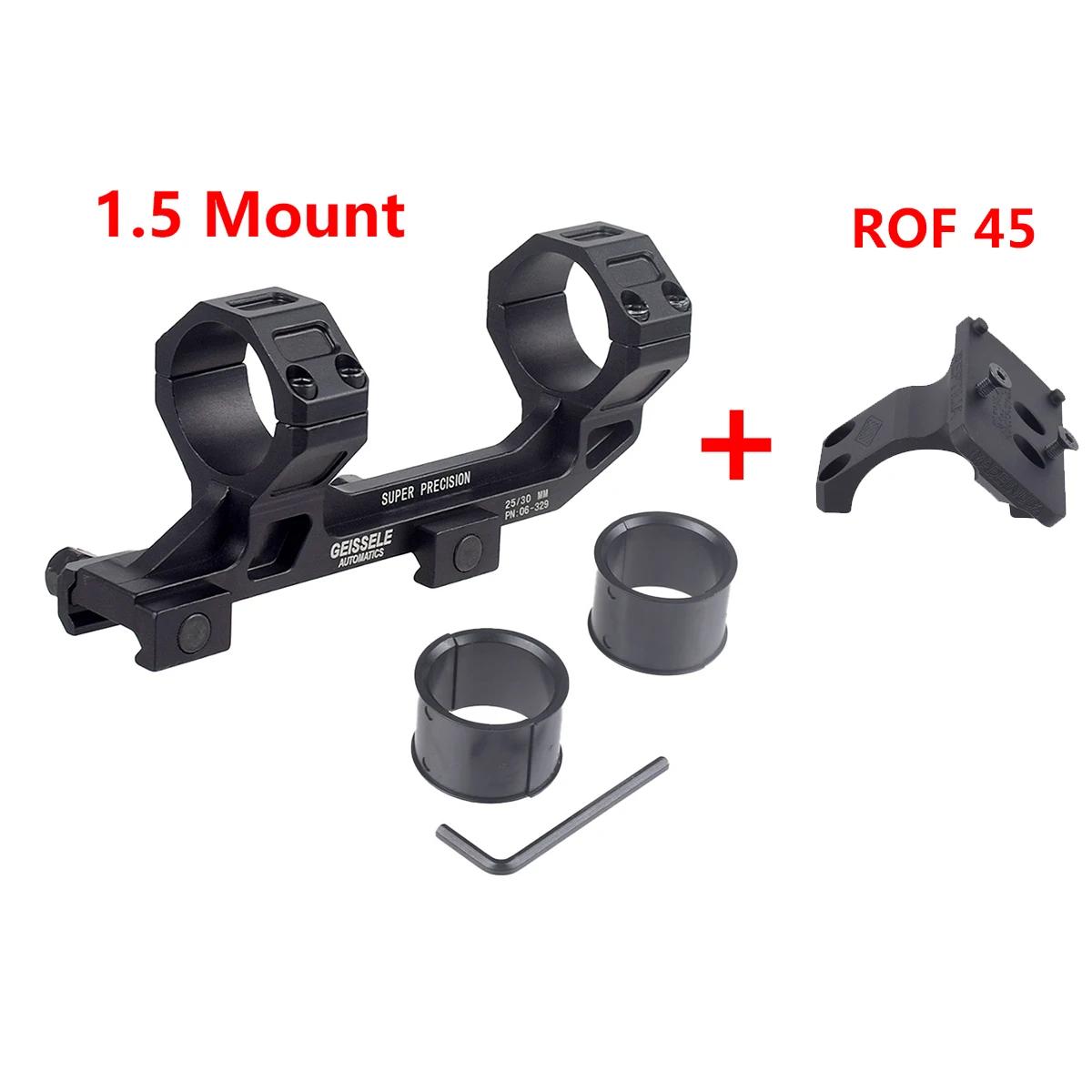 GEISSELE SUPER PRECISION AR15 Scope Mount 25.4mm 30mm Rings Reptilia 30mm ROF-45 ROF-90 For RMR SRO Red Dot Sight Mount image 3