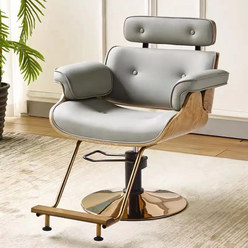 Barber Chair Hair Salon Special Lifting and Rotating High-end Perm, Dyeing and Cutting Seat Barber Shop