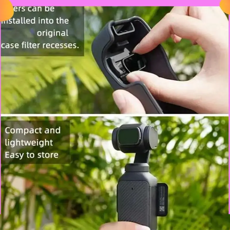 مجموعة مرشحات عدسة A23P مرشح التصوير الفوتوغرافي لـ DJI Osmo Pocket 3 تصميم مغناطيسي Star 8X/LPR مرشح التصوير الاحترافي