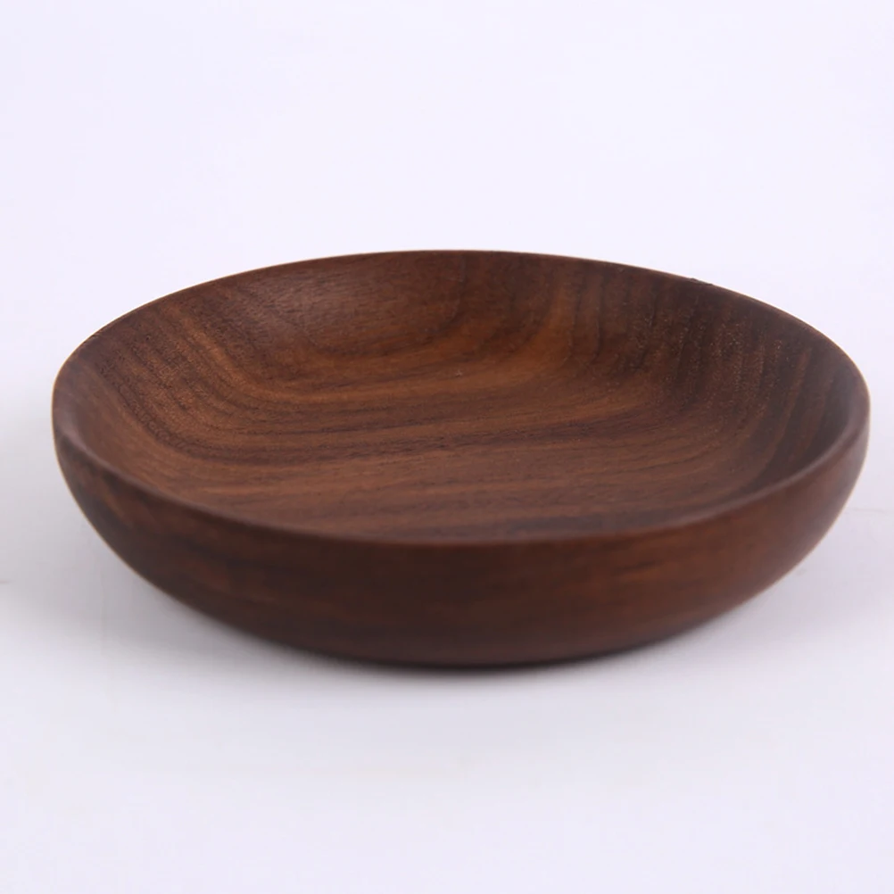 

Wooden Dessert Plate 15X15cm Tray Fruit Bread Serving Coaster Snack Food Platter Bamboo Dishes Kitchen Home Decor