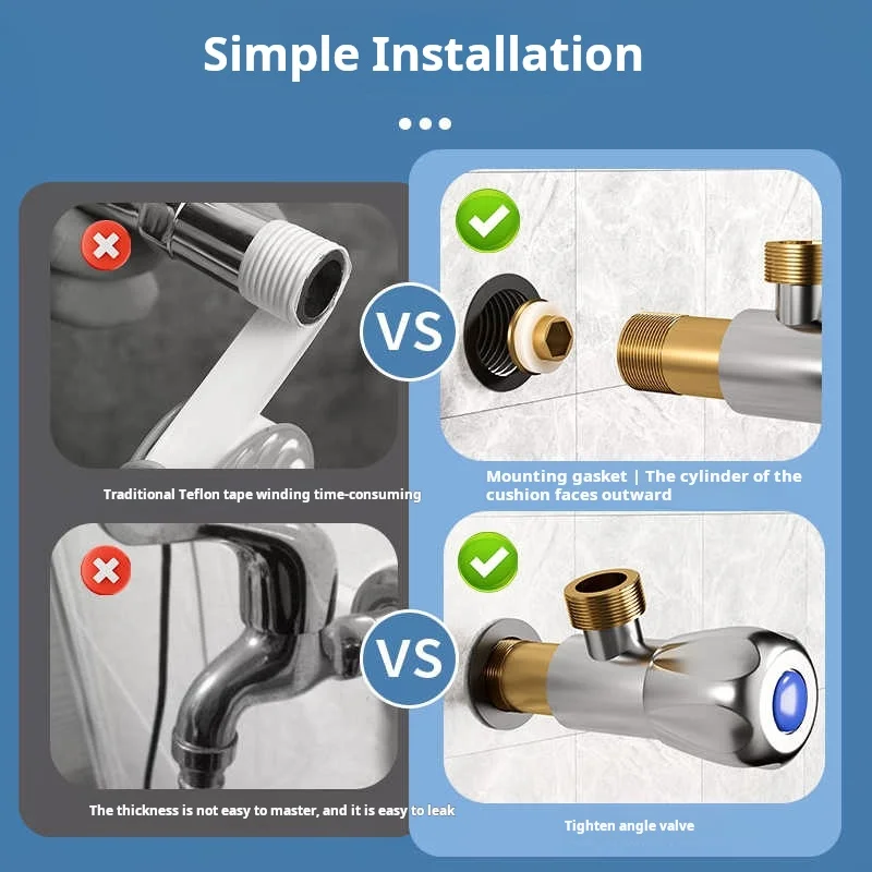 Brass Silicone Gasket With Triangular Valve For Leak Proof Sealing  Quick Sealing Gasket Adhesive For Leak Proof Faucet Accessor