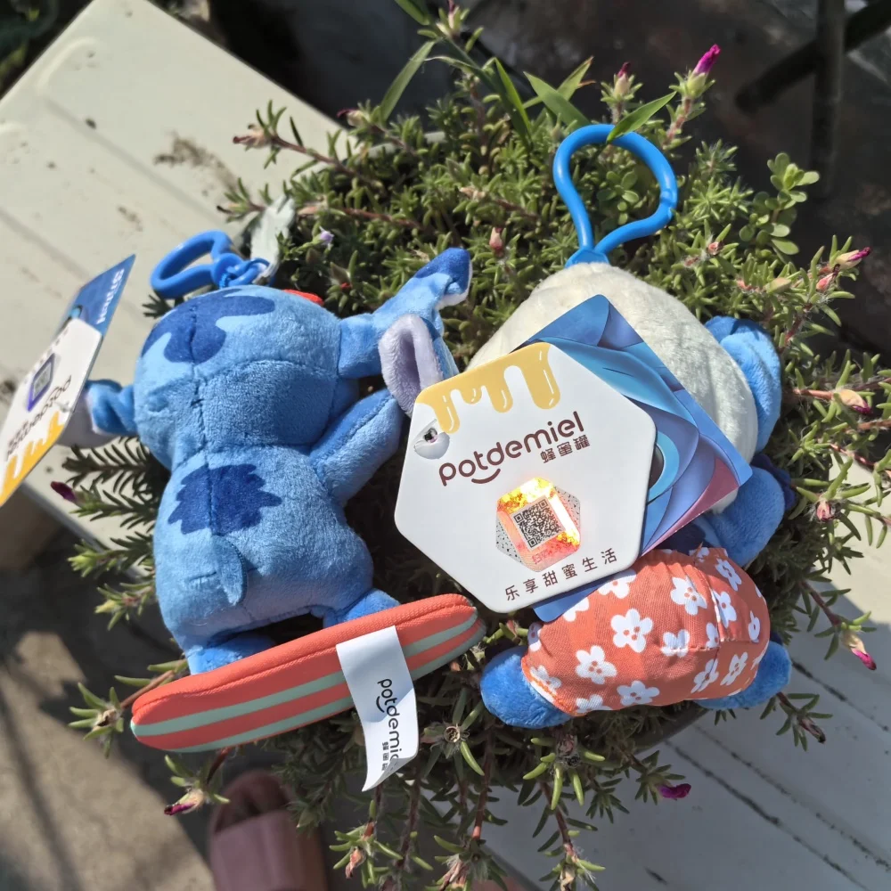 Disney Cartoon Stitch Plush Pendant Cute Lovely Backpack Bag Car Stuffed Keychain Soft Plush Dolls Keyring Boys Girls Gift