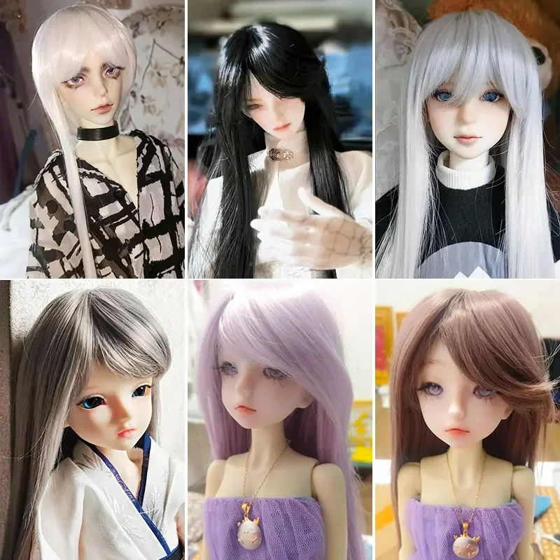 only wig 1/3 1/4 1/6 1/8 1/12 BJD SD doll wig  long hair straight hair high temperature fiber doll wig