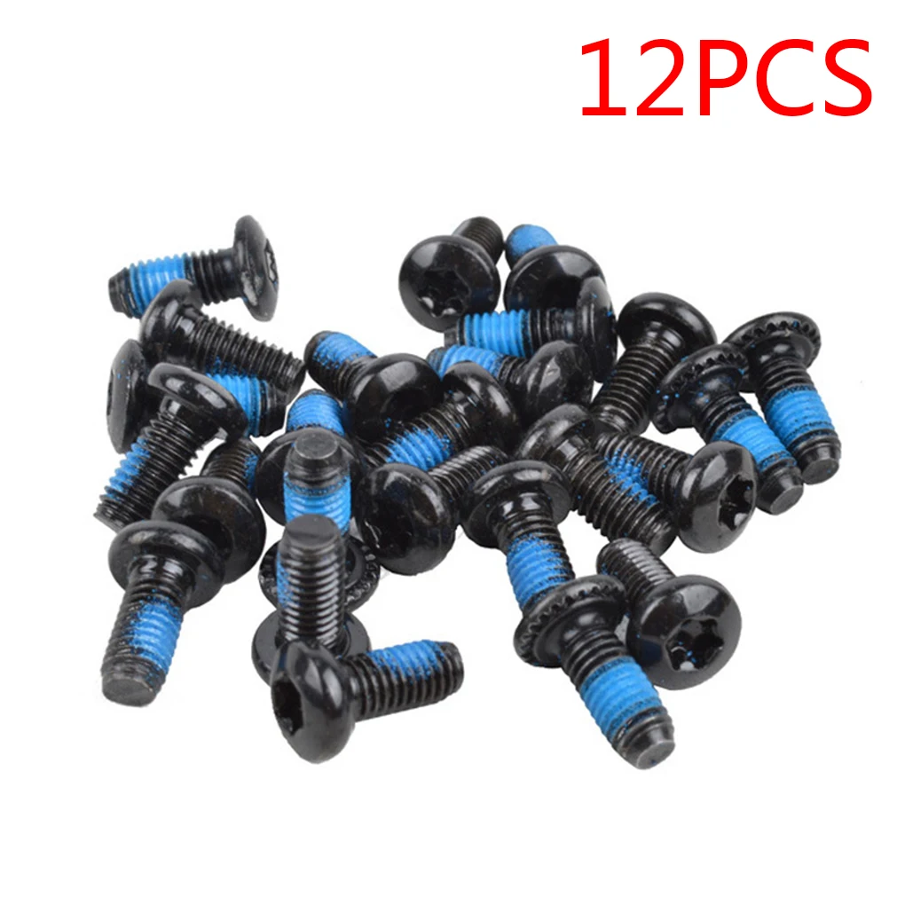 12PCS Stainless Steel T25 Cycle Bicycle Brake Disc Bolts Screw Bike Brake Rotor Bolts Mtb Cycling Screws Bicycle Accessories