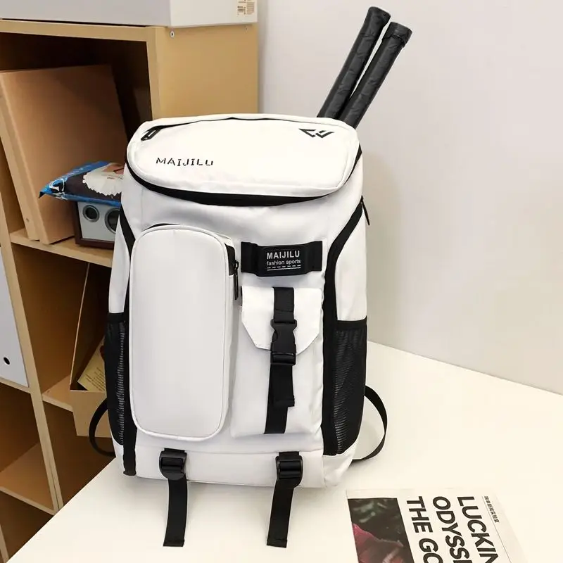 

Рюкзак для бадминтона, большая вместительная сумка для ракеток с отделением для влажной и сухой уборки, спортивная дорожная сумка на открытом воздухе для женщин и мужчин с отделением для обуви