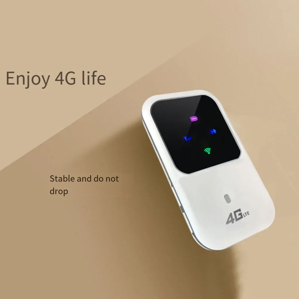 Portable 4G WiFi 150Mbps 4G LTE WiFi Router 2500mAh Pocket MIFI Hotspot LCD Indicator Display With SIM Card Slot