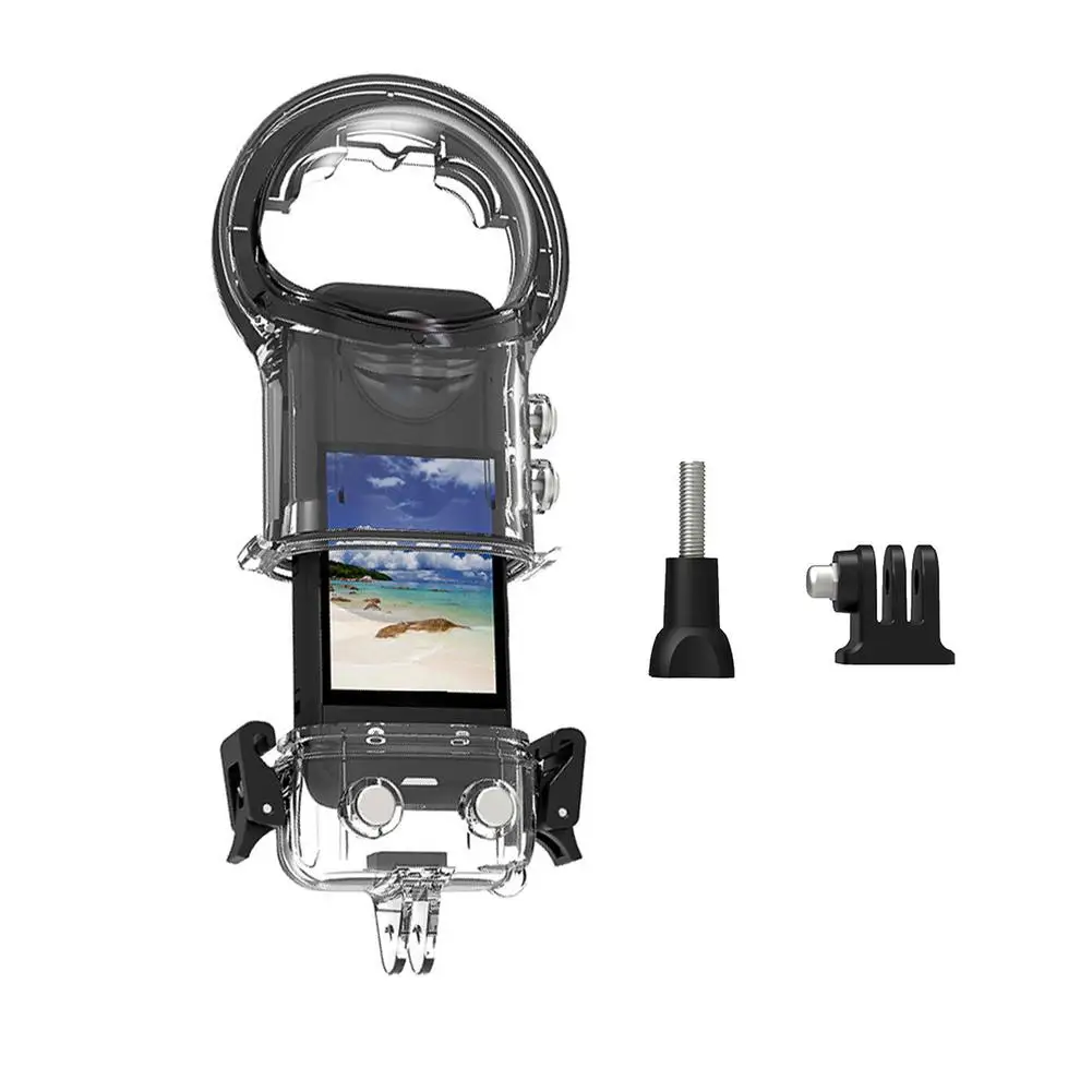 Funda impermeable de 40M para accesorio para Cámara de Acción panorámico Insta360 X3, carcasa de buceo antiarañazos, caja de protección subacuática