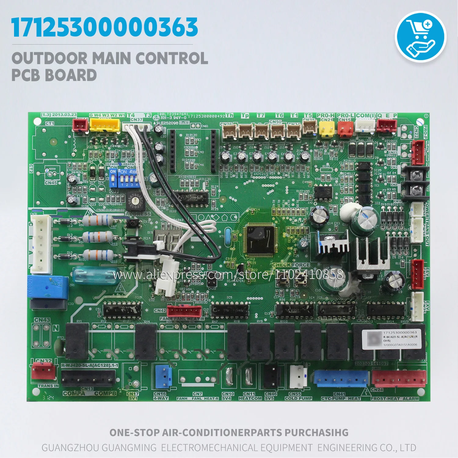 Placa de control para bomba de calor aire-agua 17125300000363 para Midea VRF, placa PCB de control principal exterior original, herramientas originales