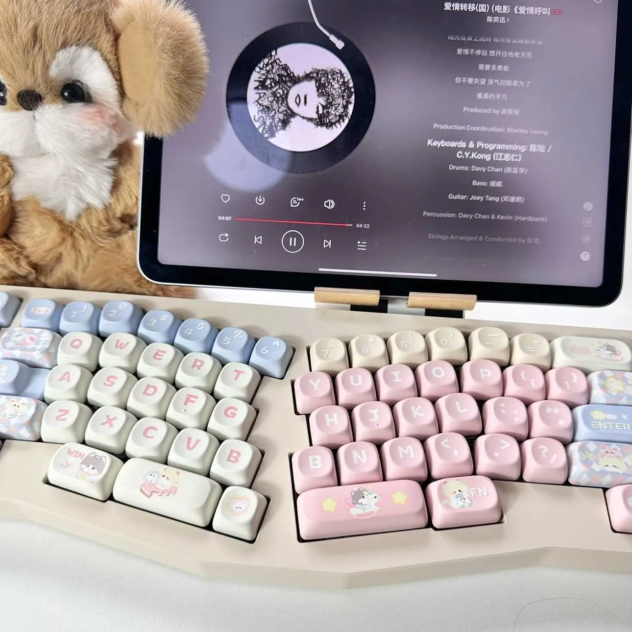 Cat Keycap Cute Pink 140 Keys PBT MOA Height Keycap Diy Creative For 61/87/104/108 Mechanical Keyboard Keycaps