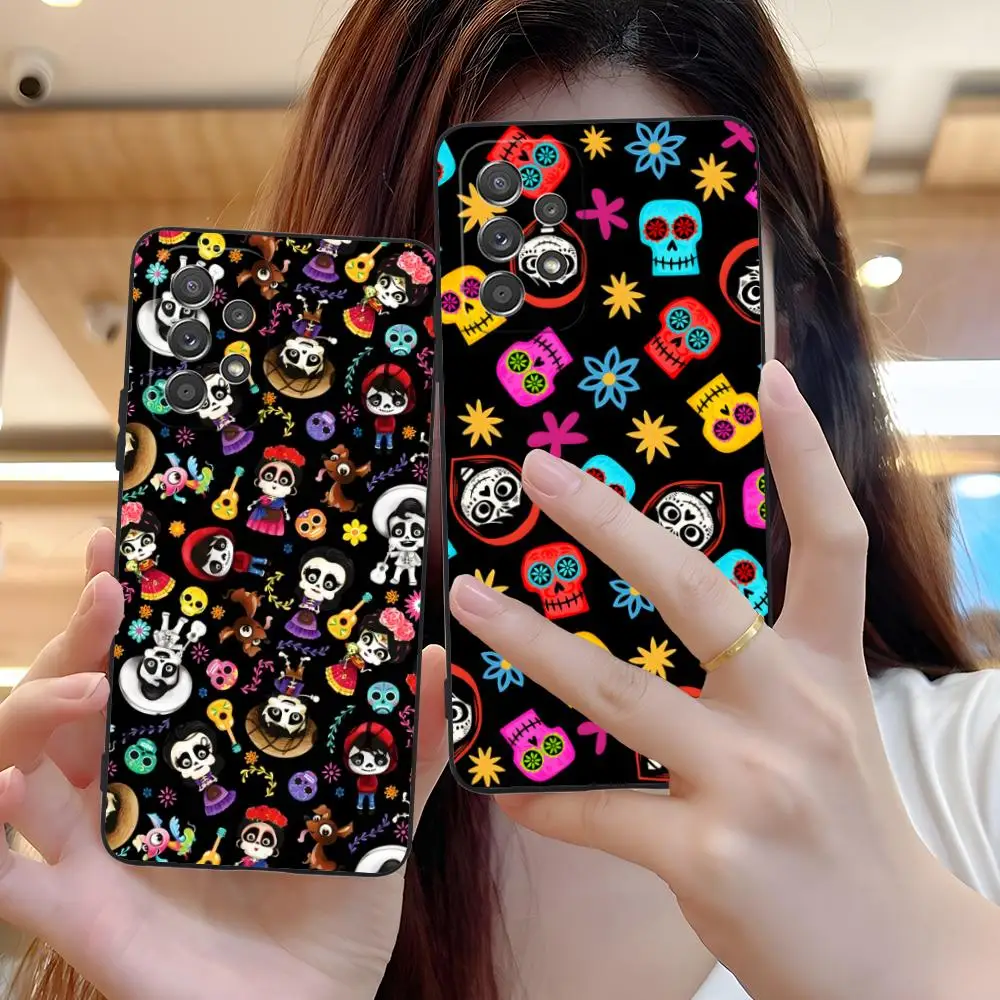 

Чехол для мобильного телефона Day of the Dead для Samsung Galaxy M55 54 42 35 34 33 32 23 22 15 14 13 12 F55 5G Цветной чехол Luxury Pretty