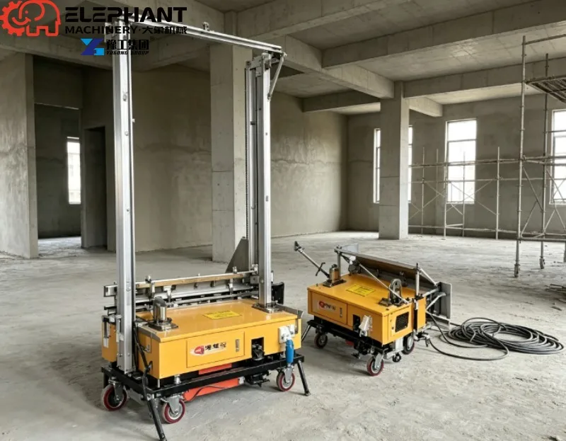 1300mm Wide Plaster Screeding Equipment, Full Automatic Wall Smoothing Robot For Putty Scraping On Construction Sites
