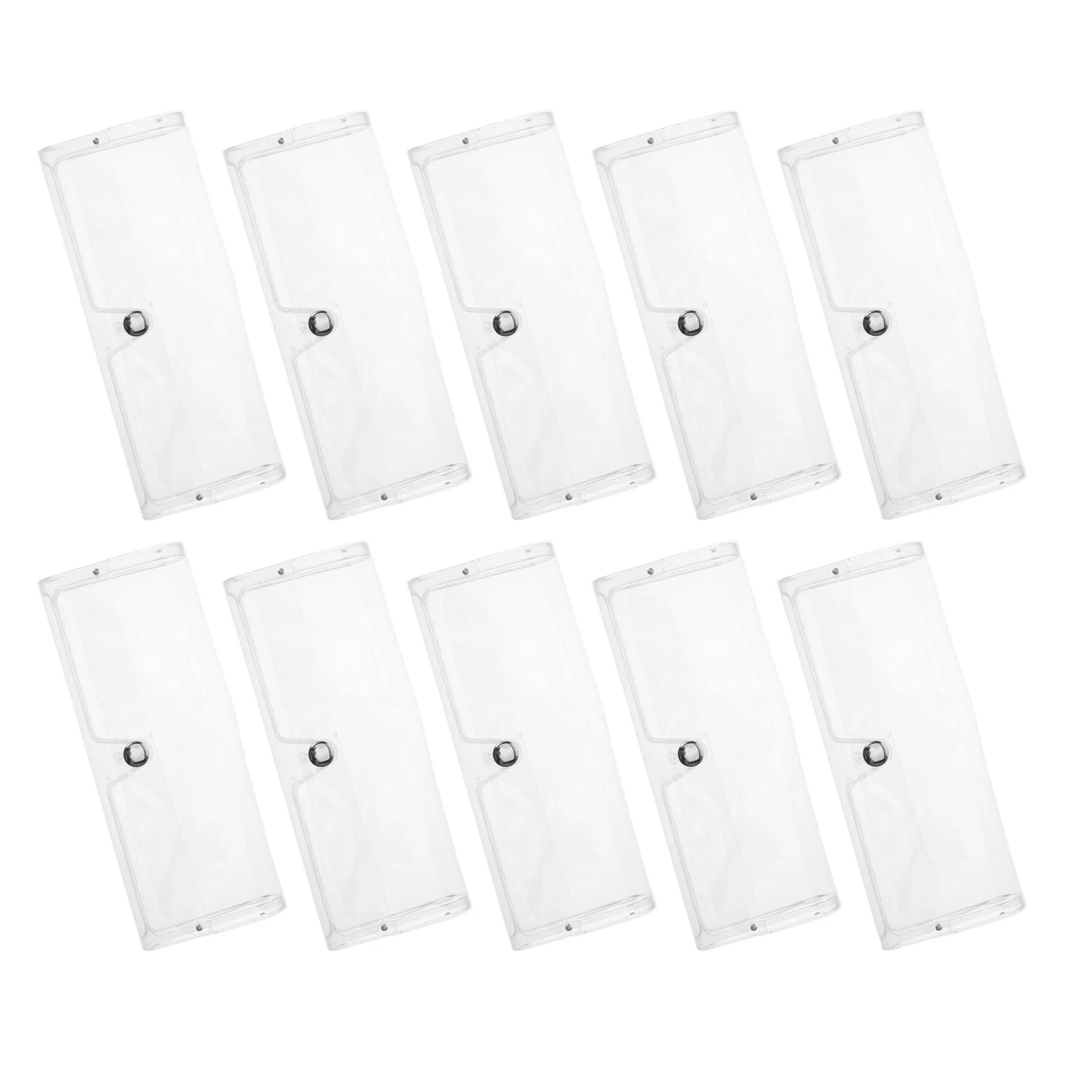 

10pcs Glasses Case Plastic Clear Storage Box Lightweight Eyeglass Cases for Women Sunglasses Travel Protection