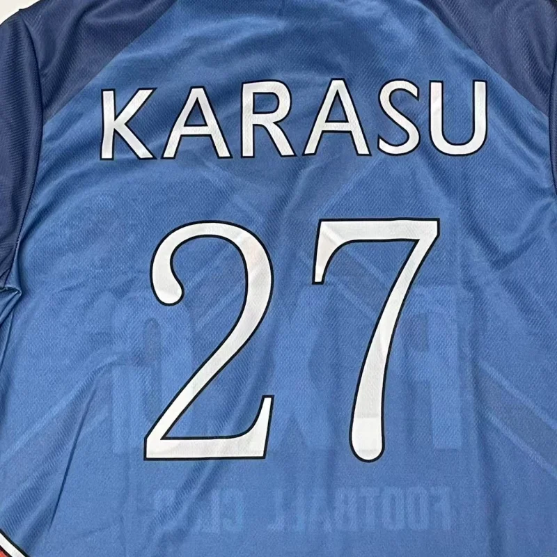 أزياء أنيمي بلو لوك كاراسو التأثيرية للرجال نادي كرة القدم جيرسي # 27 مجموعة أزياء كرة القدم Karasu Tabito لحفلات الهالوين
