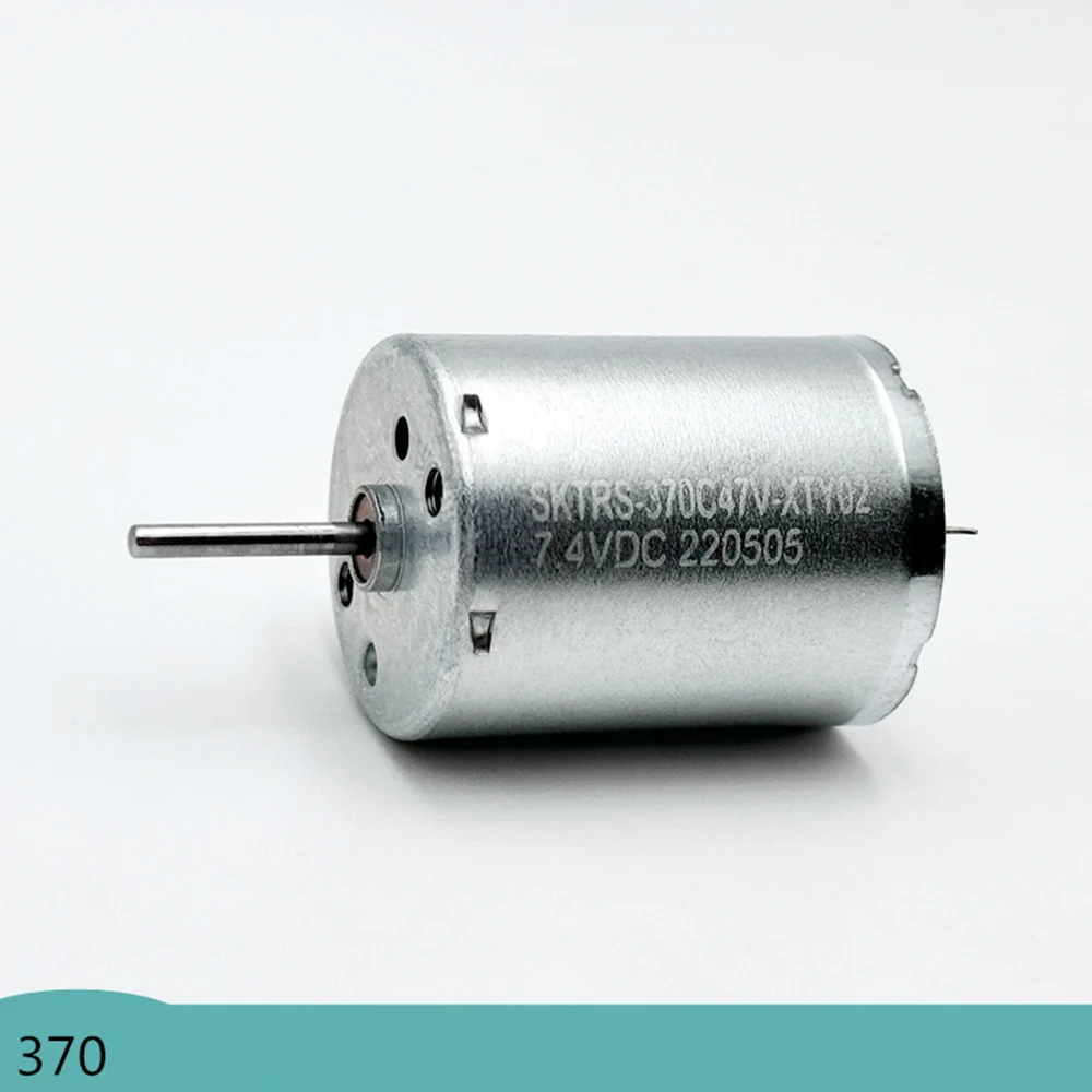 1PC 370 Micro DC Carbon Brush Motor 3-7.4VDC 4500-11000RPM High Speed 24mm Long Lifespan Motor for DIY Car Model Motors RS370