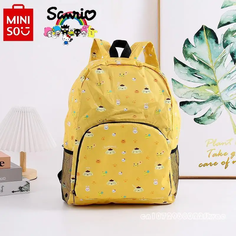 Sanliou 2024 New Student Backpack Fashionable High Quality Girls' Foldable Backpack Cartoon Large Capacity Women's Backpack