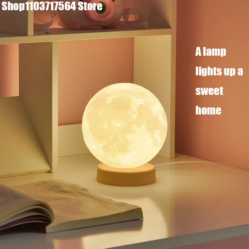 Lampe LED en forme de lune, design danois, éclairage d'ambiance, luminaire décoratif d'intérieur, idéal pour un salon ou une chambre à coucher