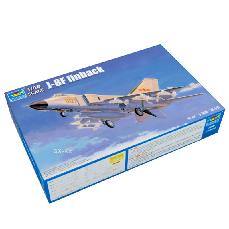 

Trumpeter 02847 1/48 Scale PLAAF J8 J8F J-8F Finback Fighter Plane Airplane Aircraft Toy Gift Plastic Assembly Model Kit