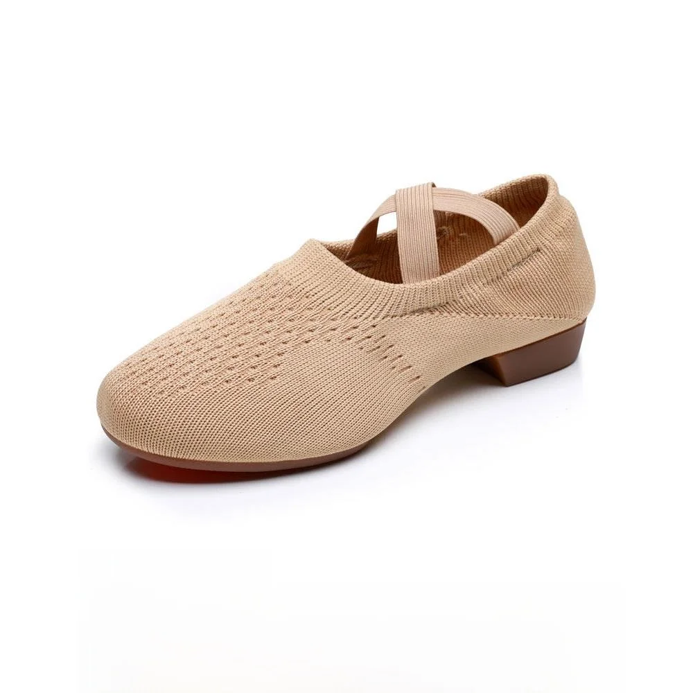 women's-dance-oes-soft-bot-with-heel-outdoor-yoga-fly-knit-ballet-oes-profional-dance-training-oes-breathable
