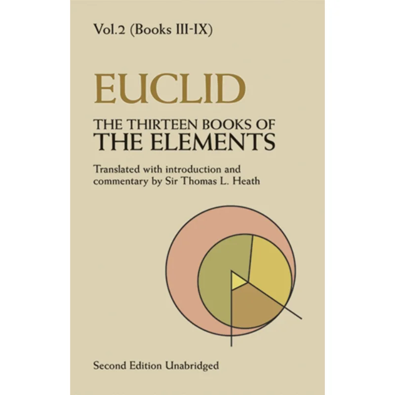 The Thirteen Books Of The Elements  Vol 2 Euclid Dover Publications 9780486600895 Book