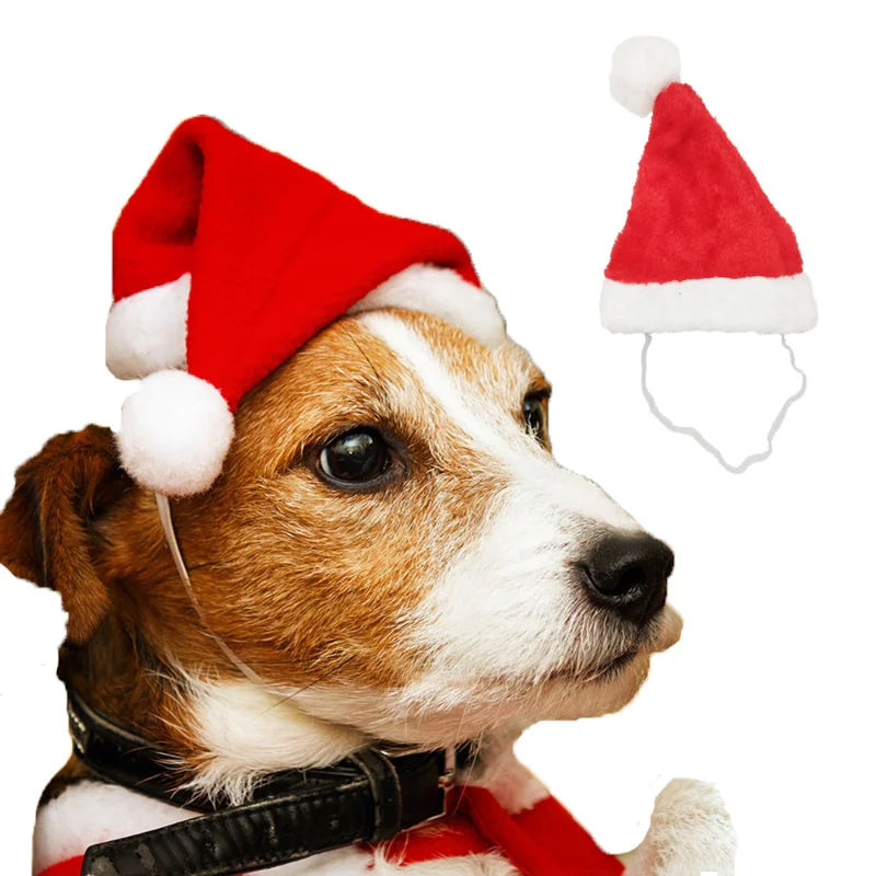 Christmas Hat for Pet, Halloween Hat for Cat and Dog, Puppy Hats, New Year Santa, Winter Cosplay Supplies, Hot Sale, 30Pcs